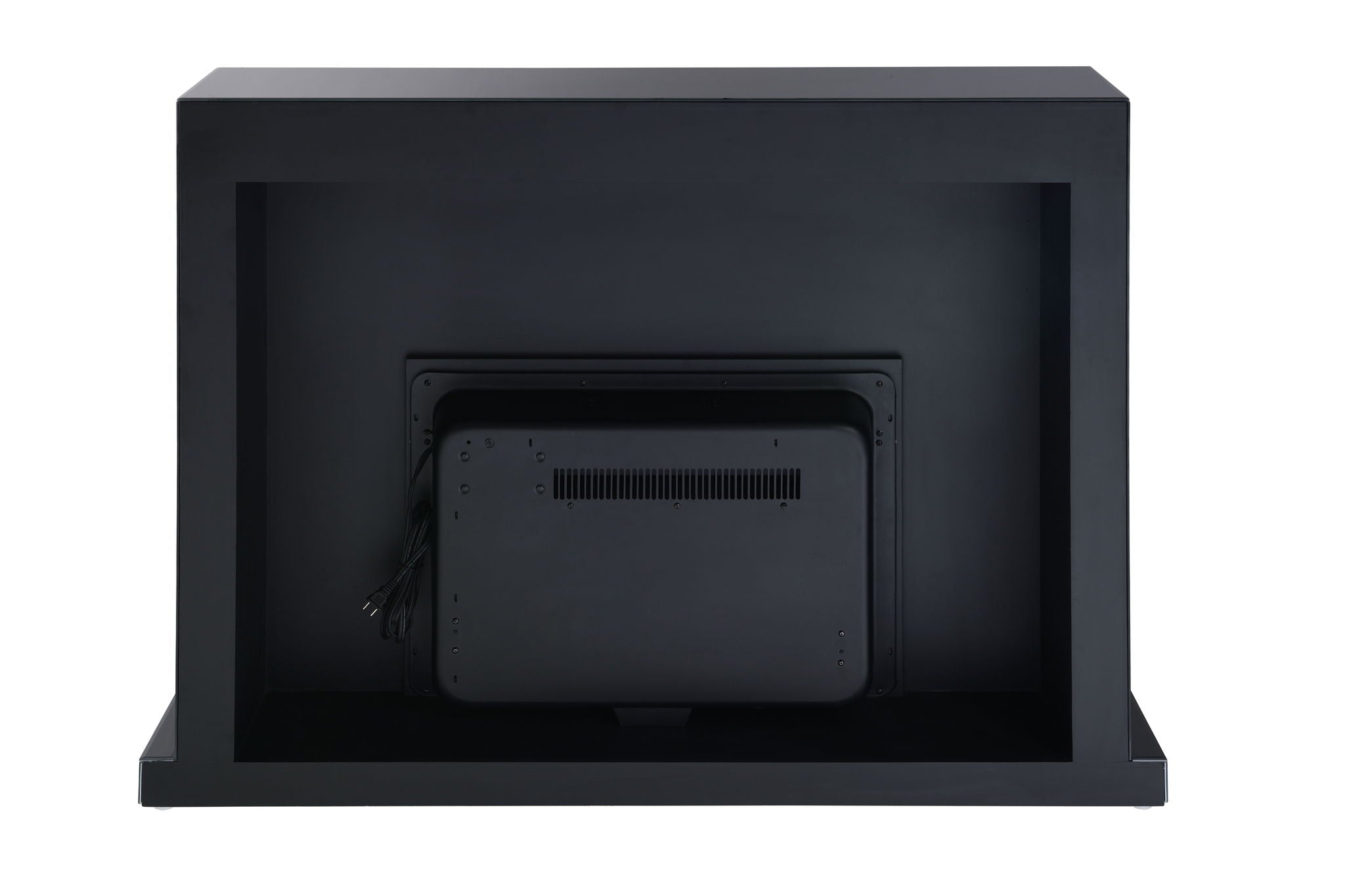 Drisana Mirrored Fireplace - Black