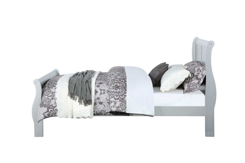 Louis Philippe Sleigh Style Bed