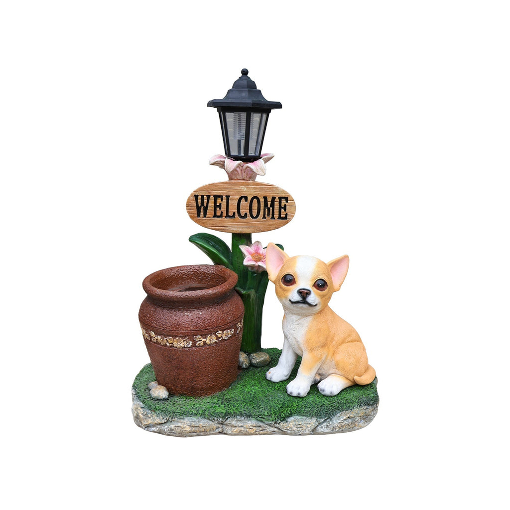 Sitting Corgi Dog Planter Outdoor Decor
