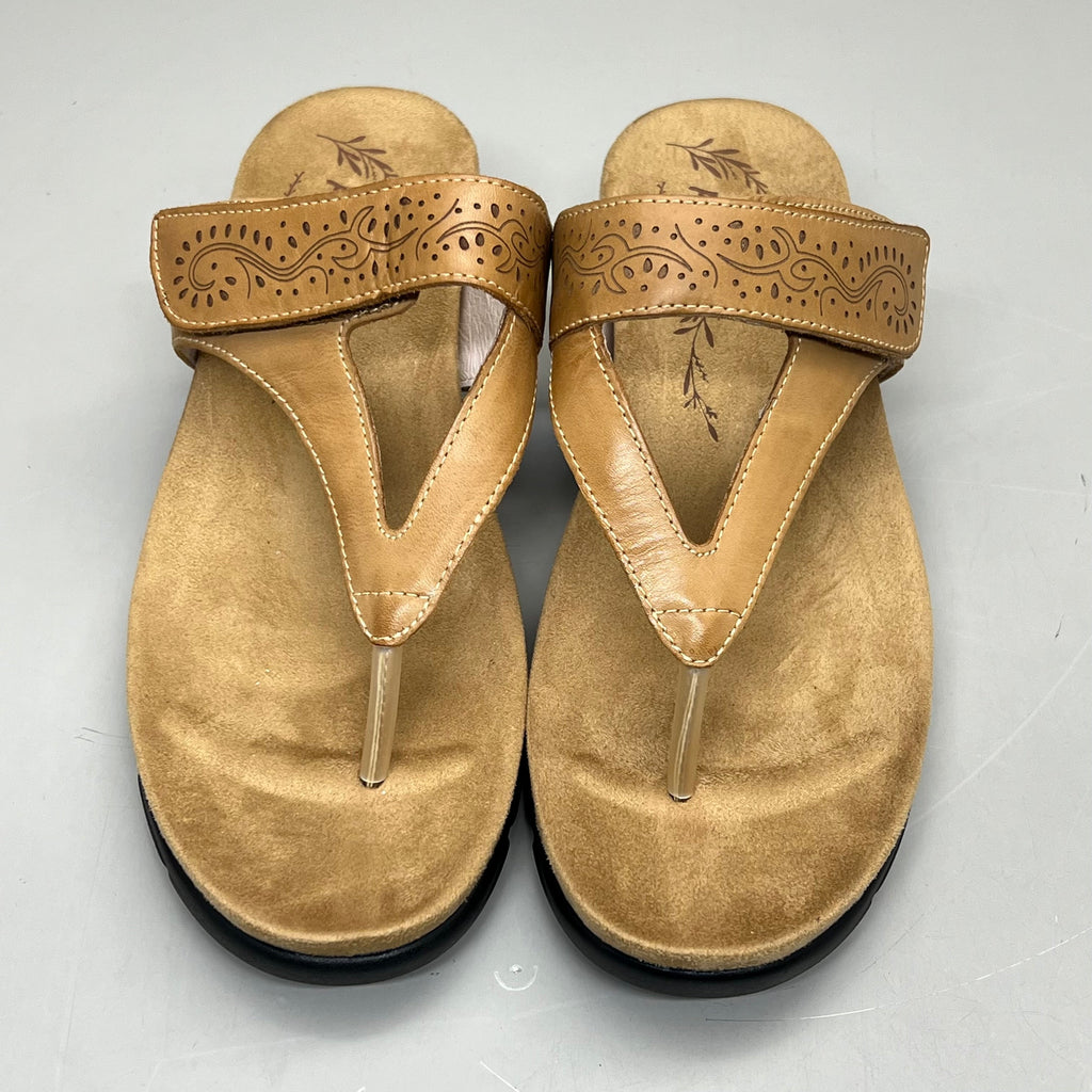 PROPET Wynzie Dressy Adjustable Flip Flop Women's Sz 10 XX(4E) Tan WSX051L