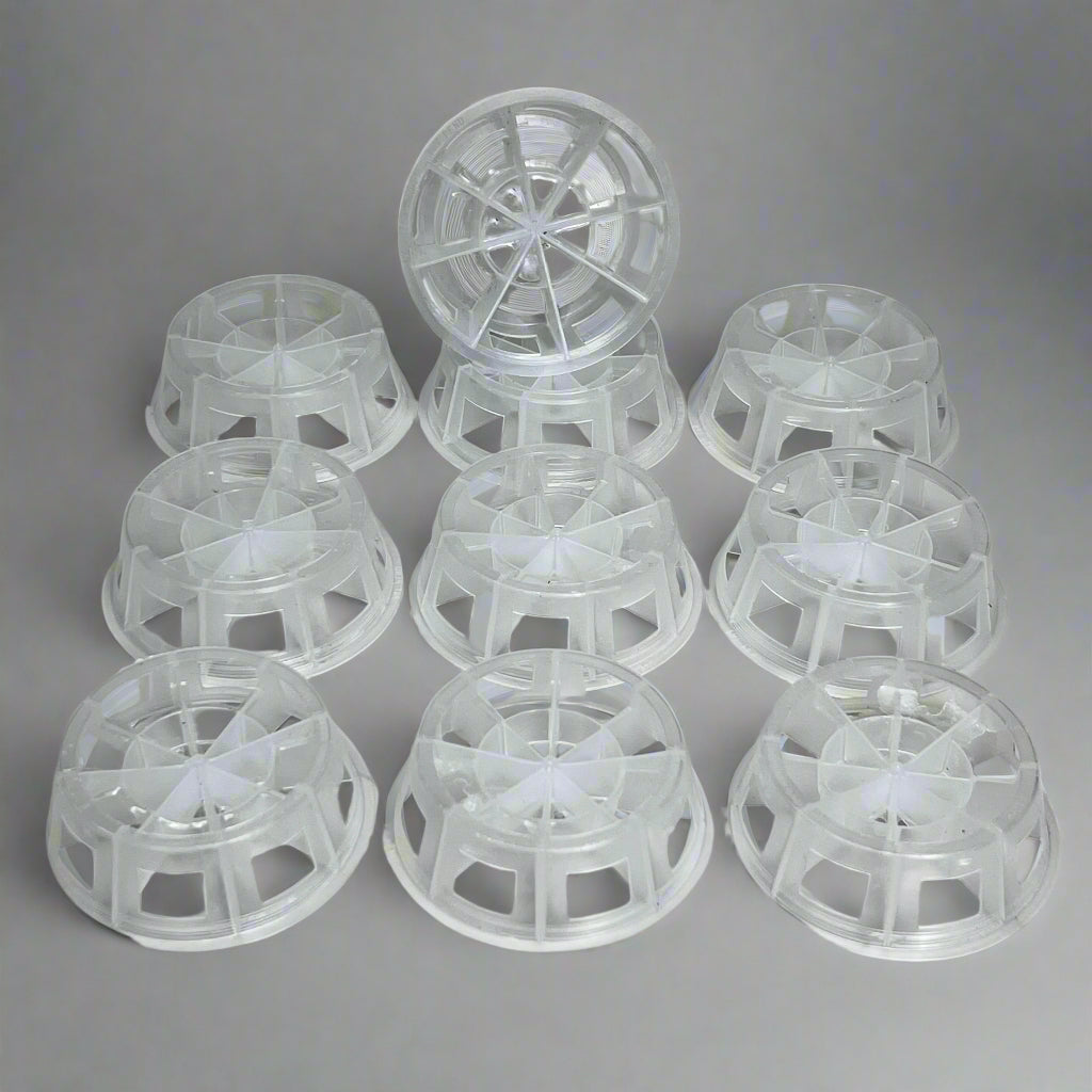 (10 PACK) Plastic Random Packing Cascade Ring Sz 3" D X 1" H White