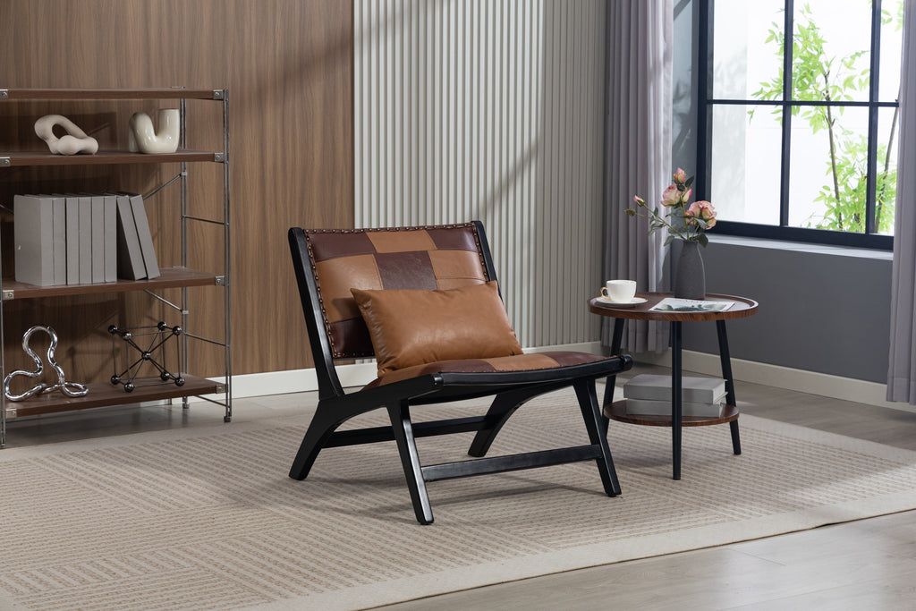 Modern Boho Accent Chair for Living Room, Mid Century Lounge Chair