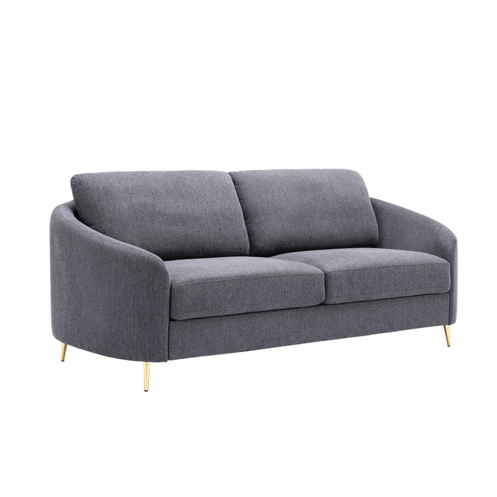 Yuina Linen Sofa in Gray