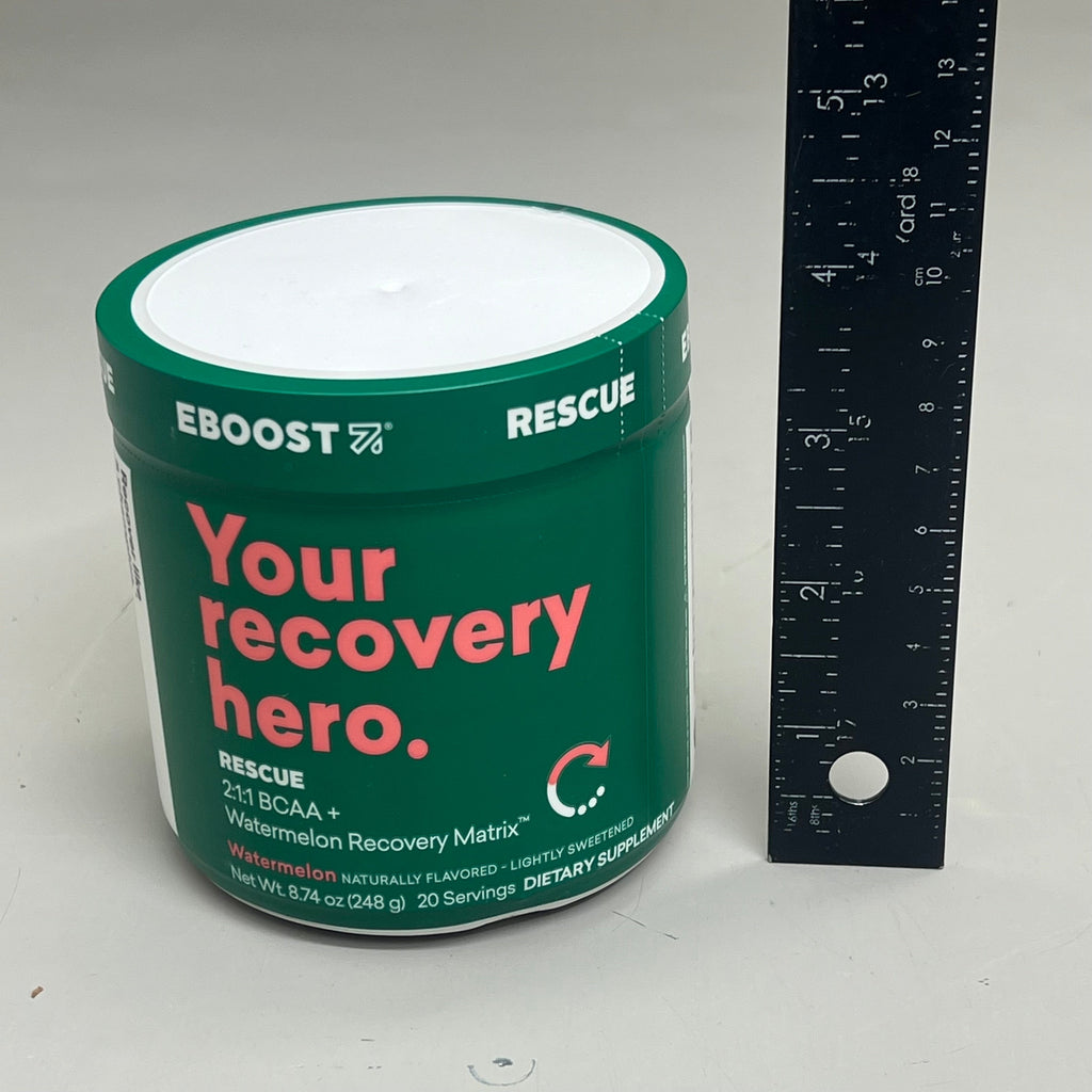 ZA@ EBOOST Gluten-Free Plant-Based Pre-Workout Watermelon Rescue 20 Serving BB 08/25 A