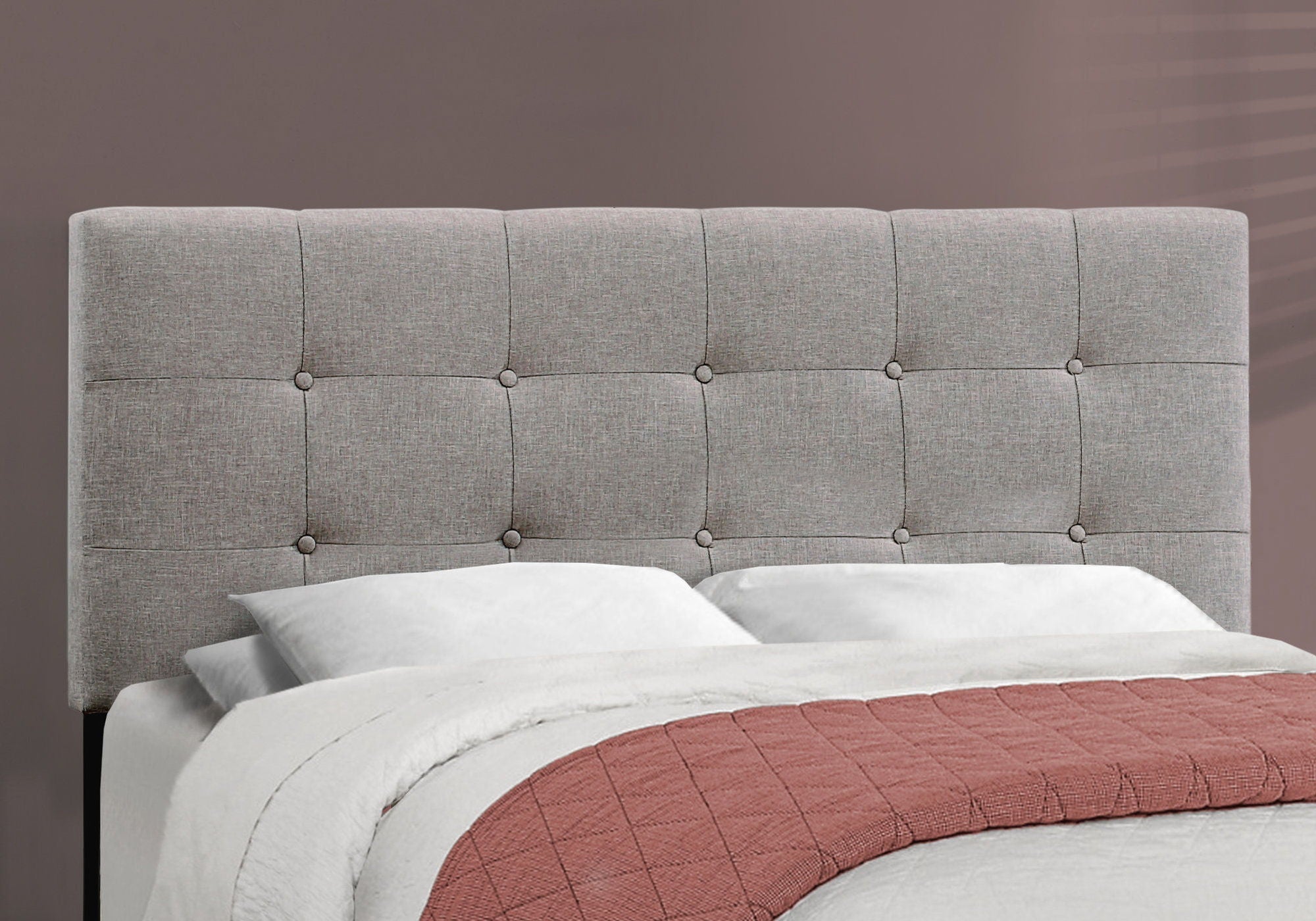 Transitional Upholstered Bed Frame