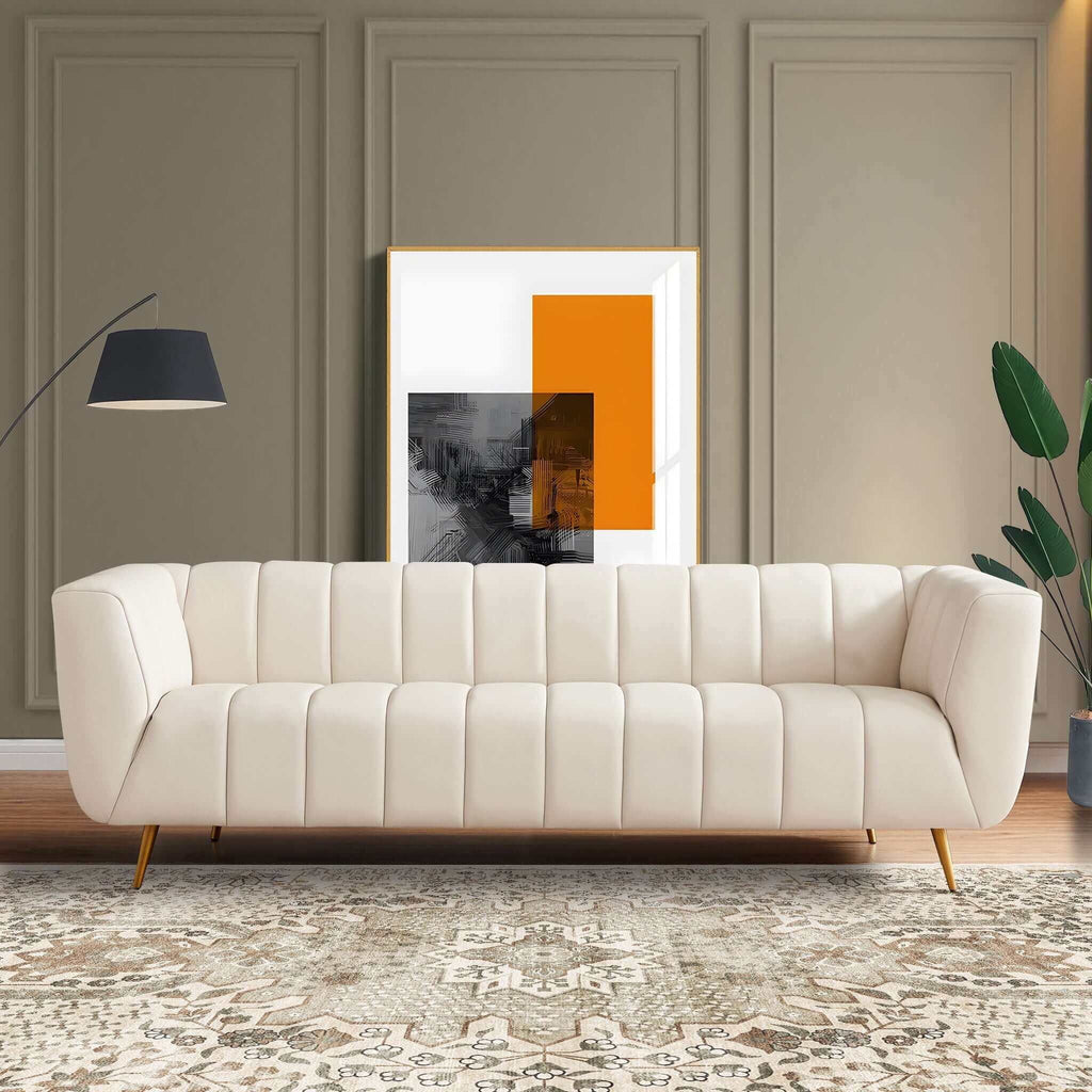 Lamattina - Genuine Italian Channel Tufted Sofa