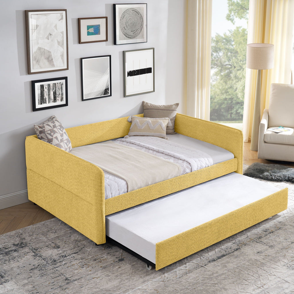 Upholstered Daybed With Pop Up Trundle