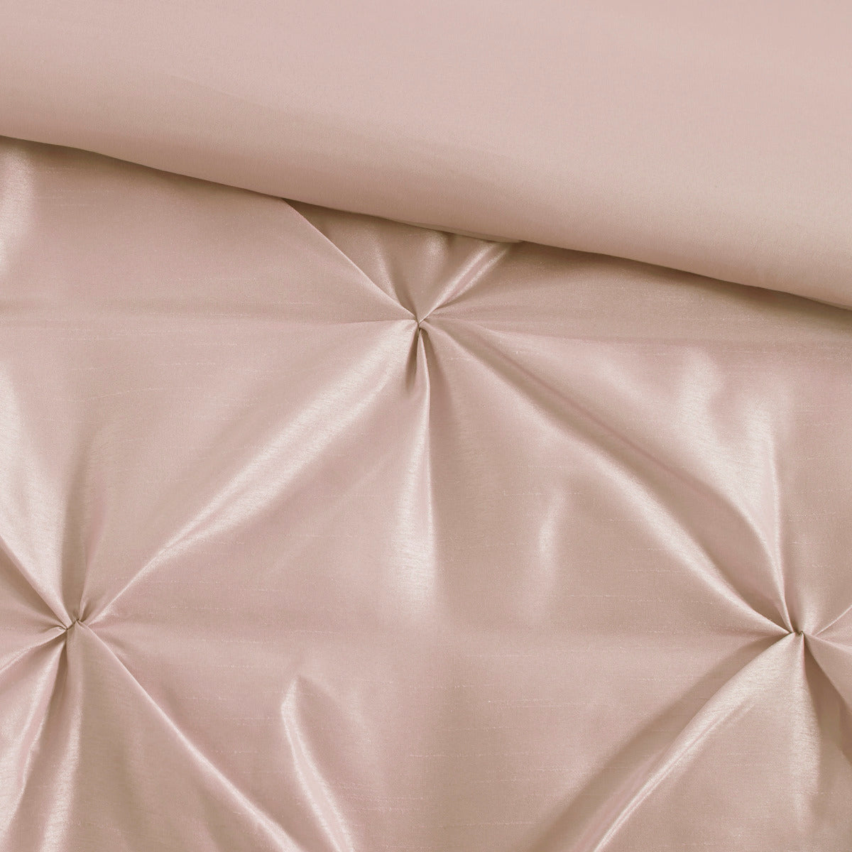 7 Piece Tufted Comforter Set Blush King