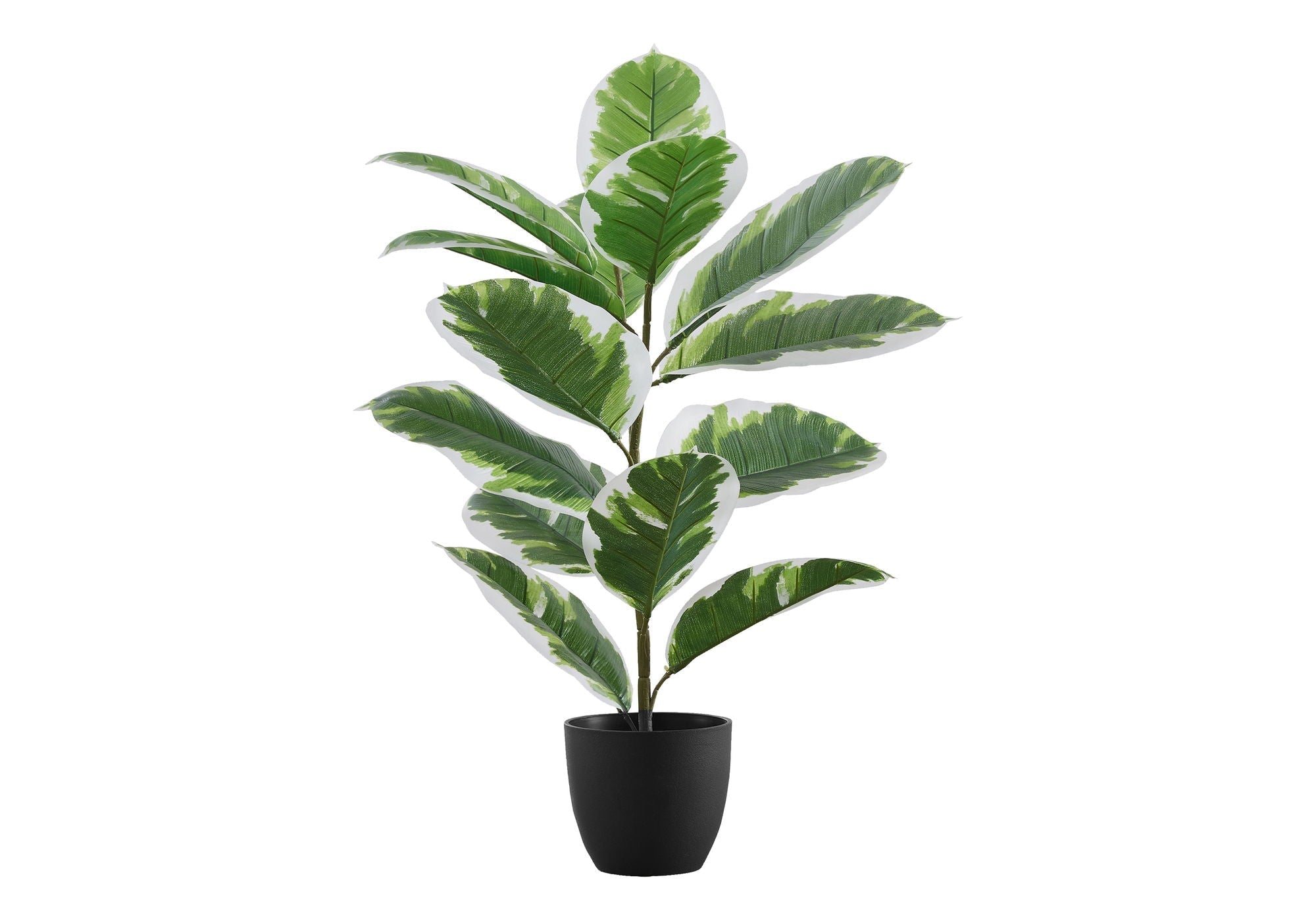 27" Tall Real Touch Artificial Rubber Plant