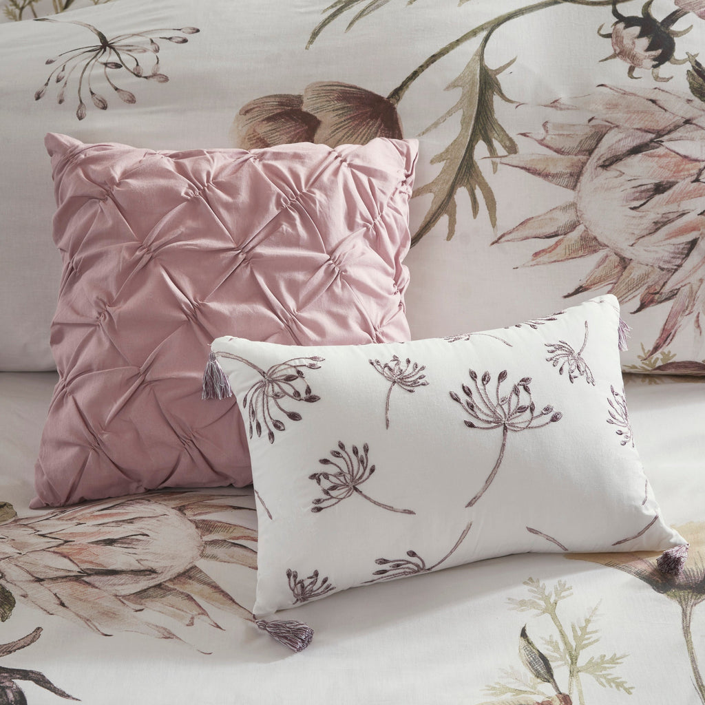 8 Piece Cotton Printed Comforter Set Blush King