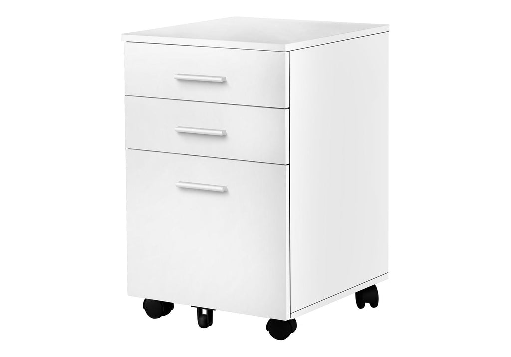File Cabinet, Rolling Mobile Storage Drawers, Contemporary Office Cabinet