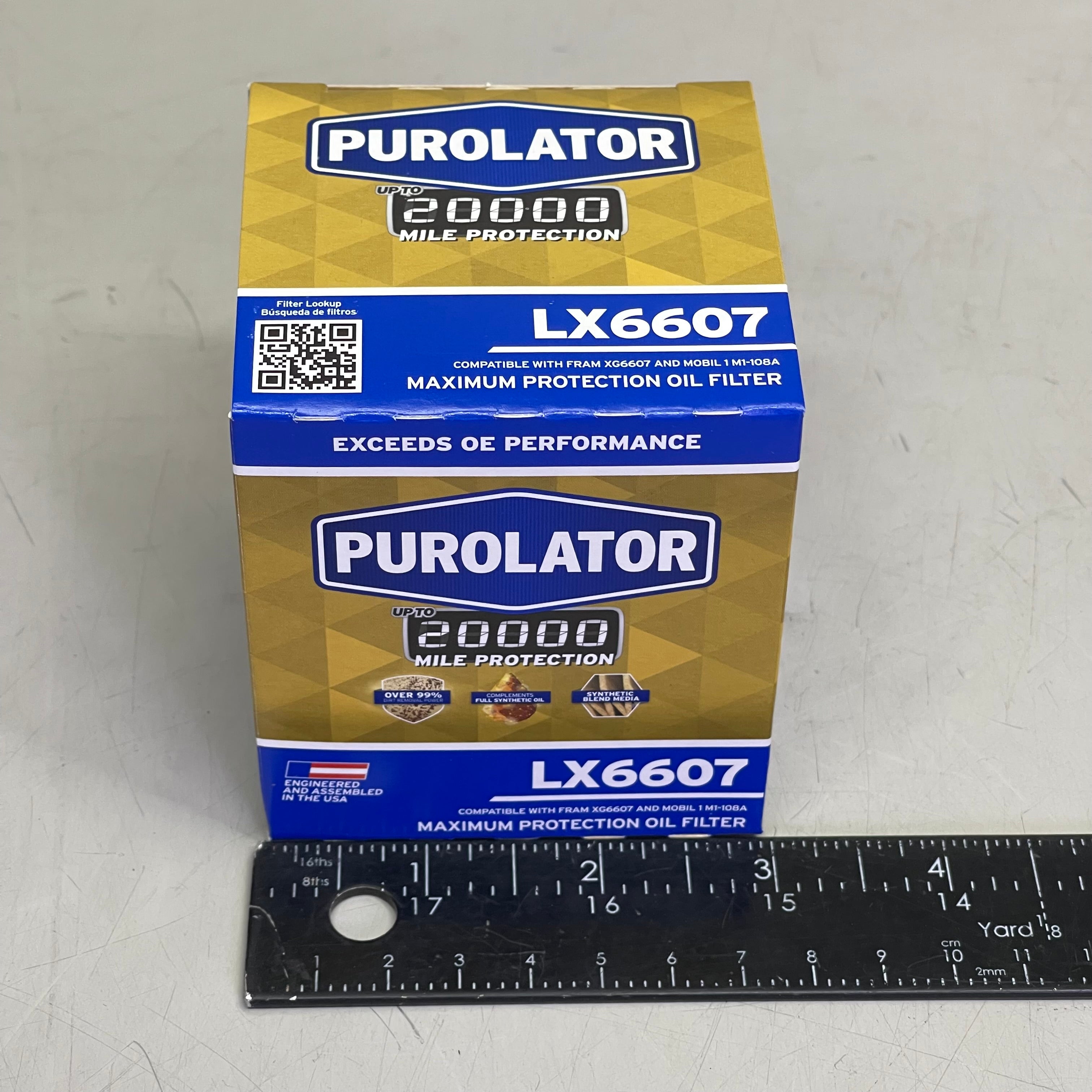PUROLATOR (6 PACK) Maximum Protection Oil Filter 20000 Miles LX6607