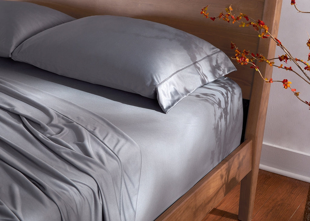 BedGear Dri-Tec Sheet Set, Grey, Split King/Split Cal King