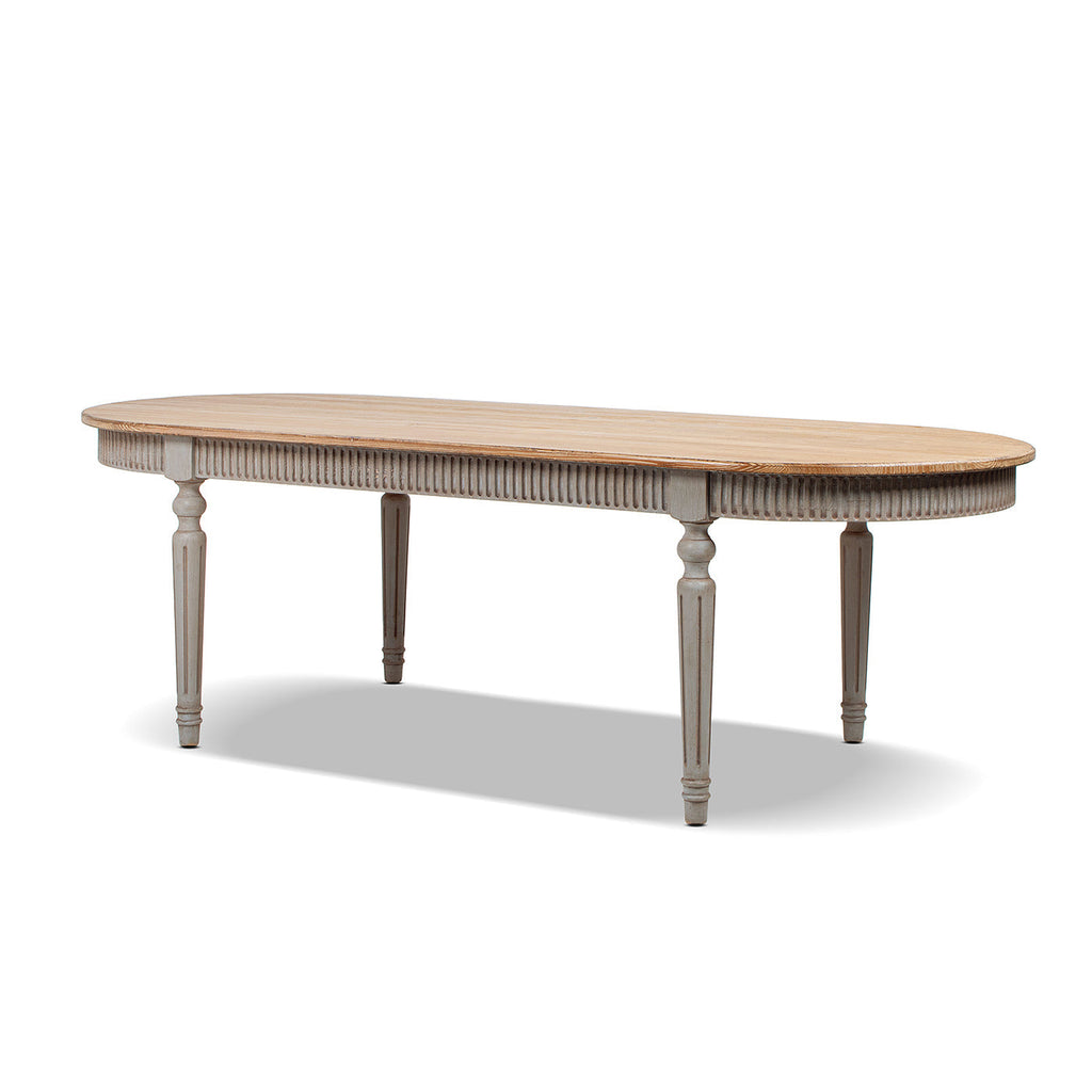 Colette 94' Reclaimed Wood Oval Dining Table