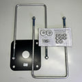 SNAPSPORTS Basketball Anchor Kit System W/ Hardware  9"x9" Black 8008-SL