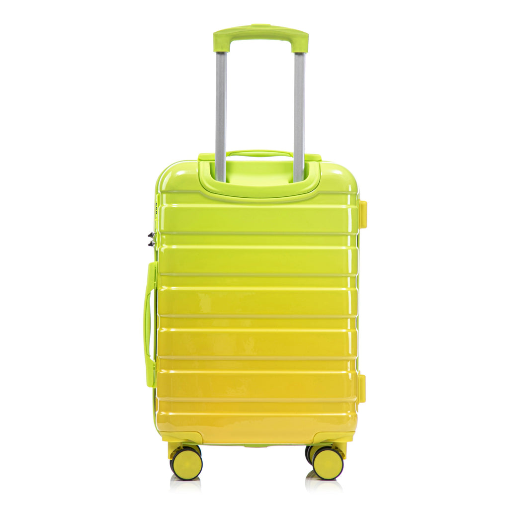 14'/20' 2-Piece PC Spinner Wheel Luggage Set with Gradient Color and Lock