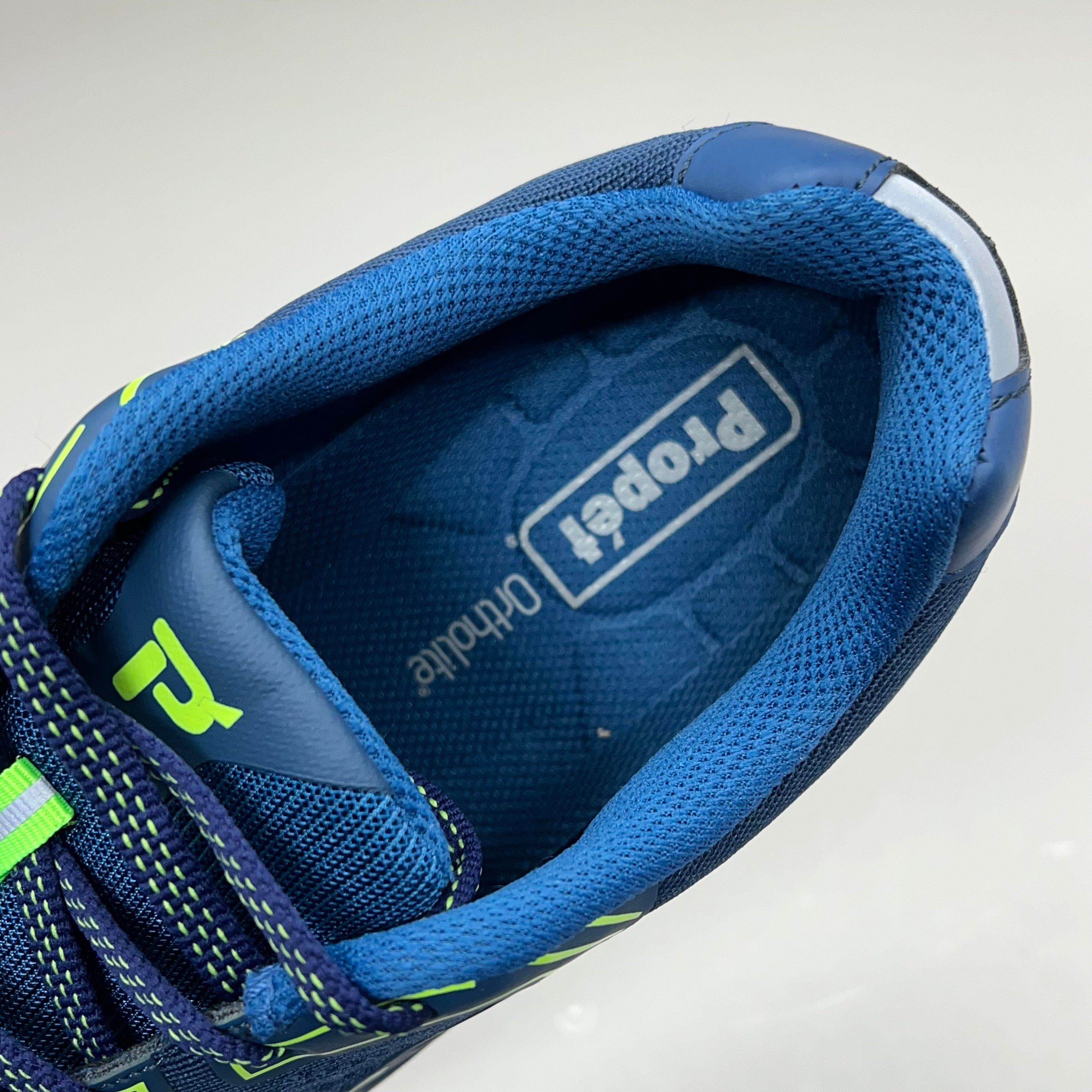 PROPET One LT Sneaker Ortholite Double Insole Mens Sz 8 XX(5E) Navy/Lime MAA022M