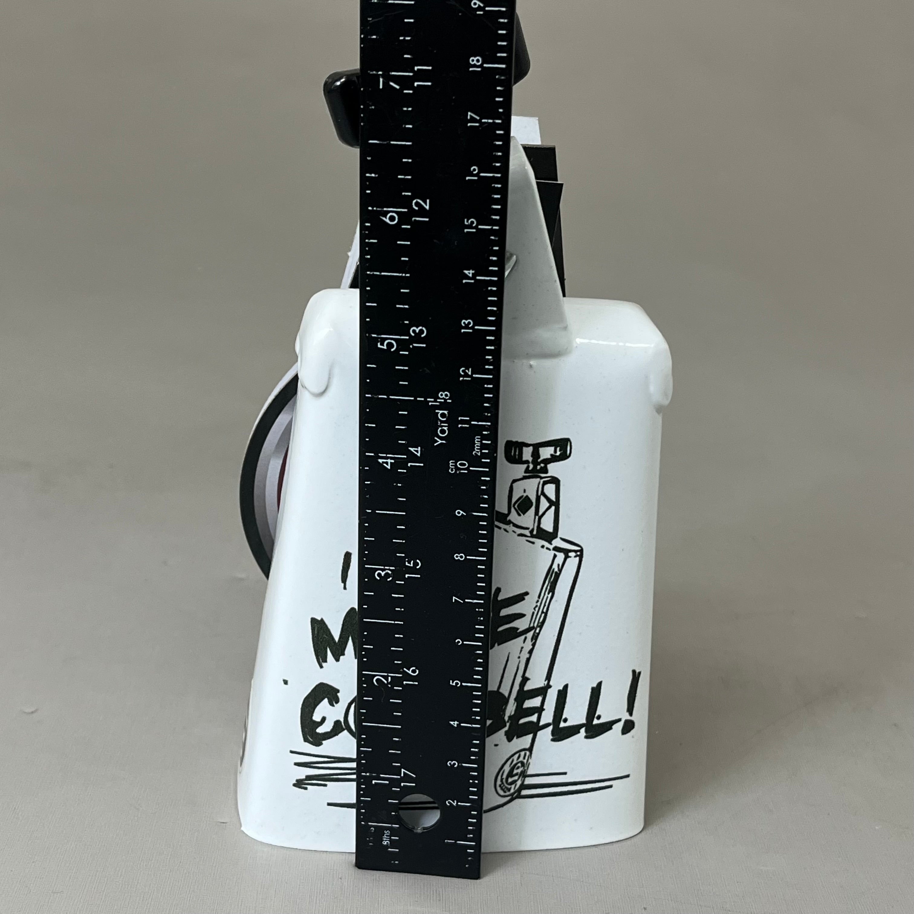 LP Mountable Collect-A-Bell More Cowbell 5" Fits 3/8" Dia rods White LP204C-MC