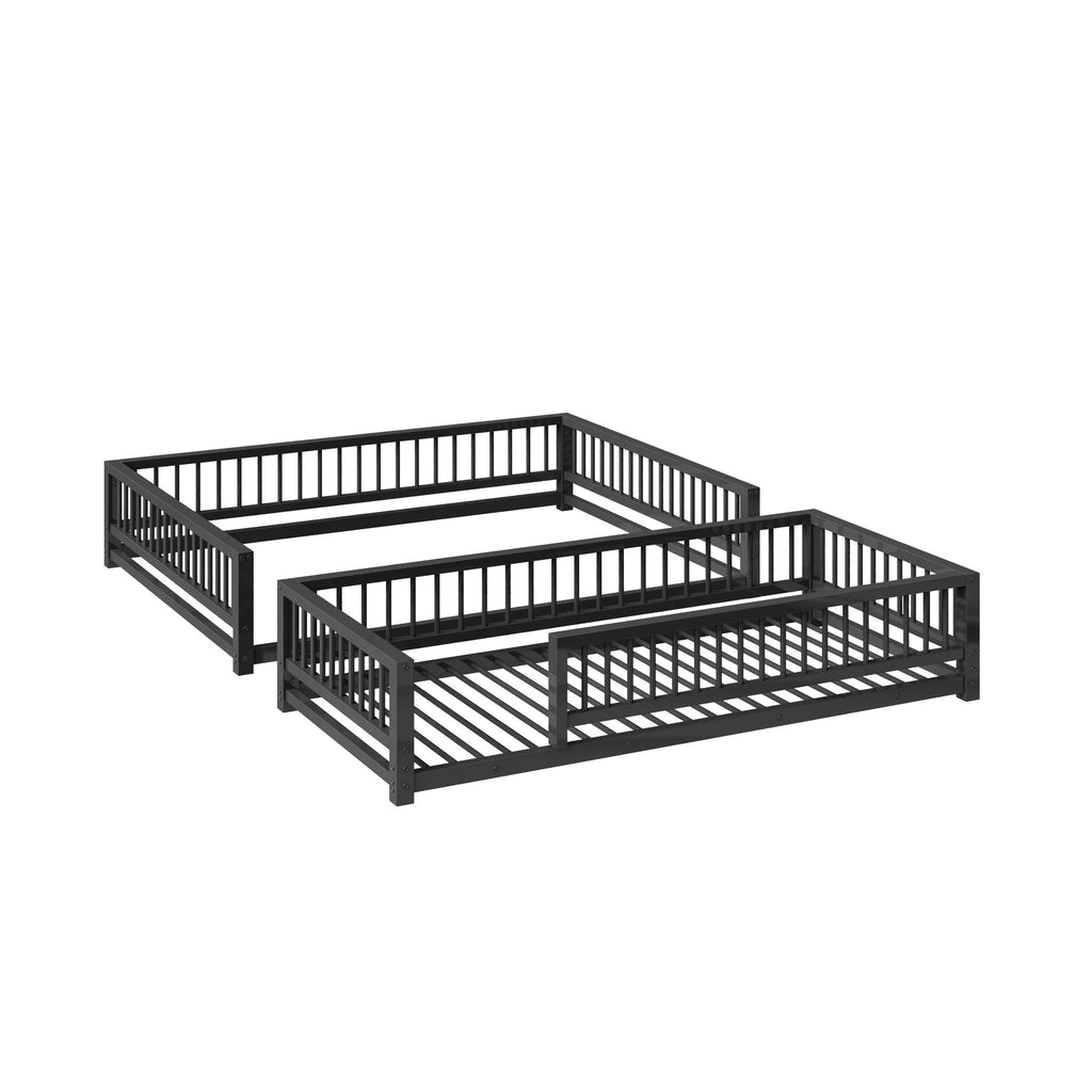 Bunk Bed With Ladder And Safety Guardrails