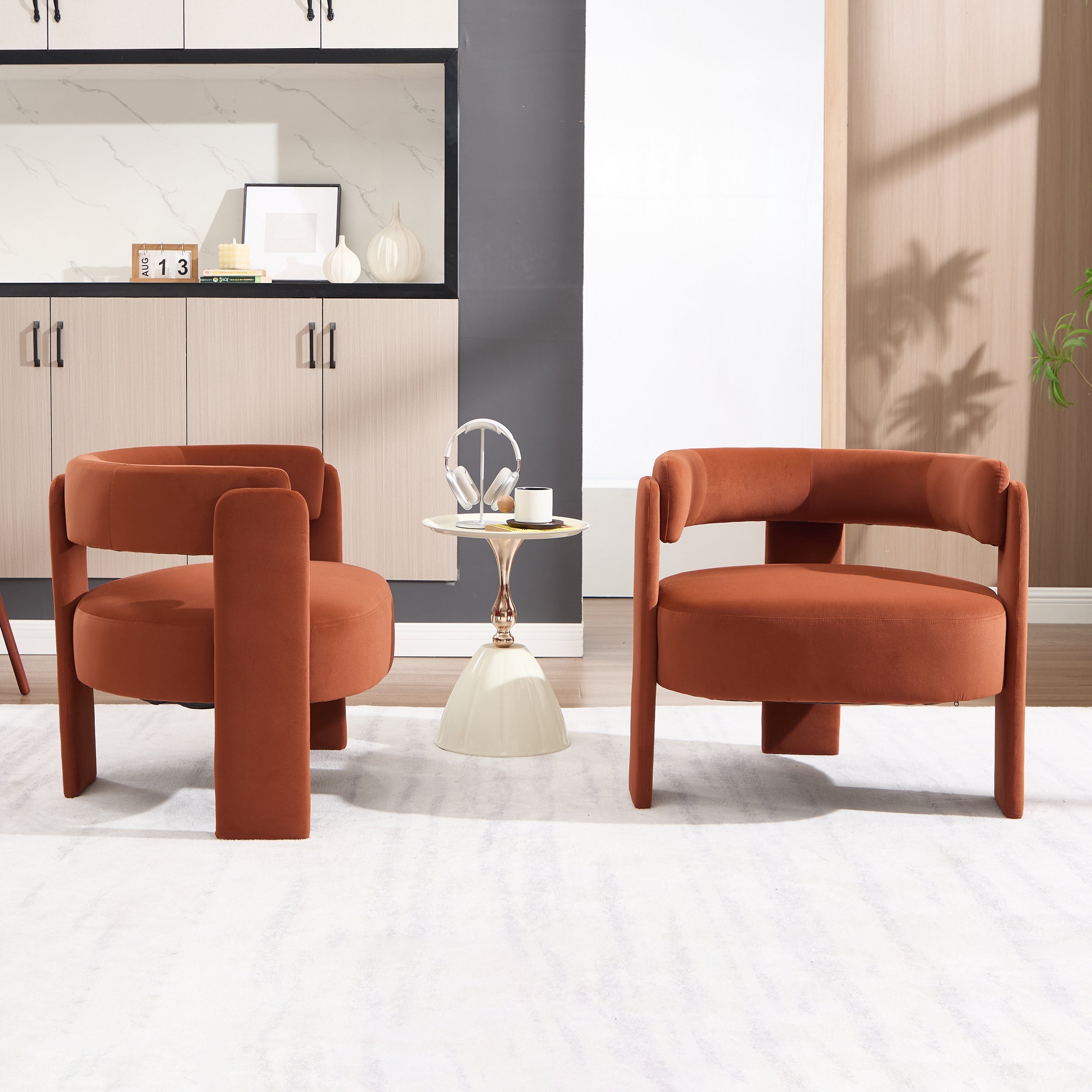 Accent Chair for Living Room, Velvet Comfy Single Sofa Chair