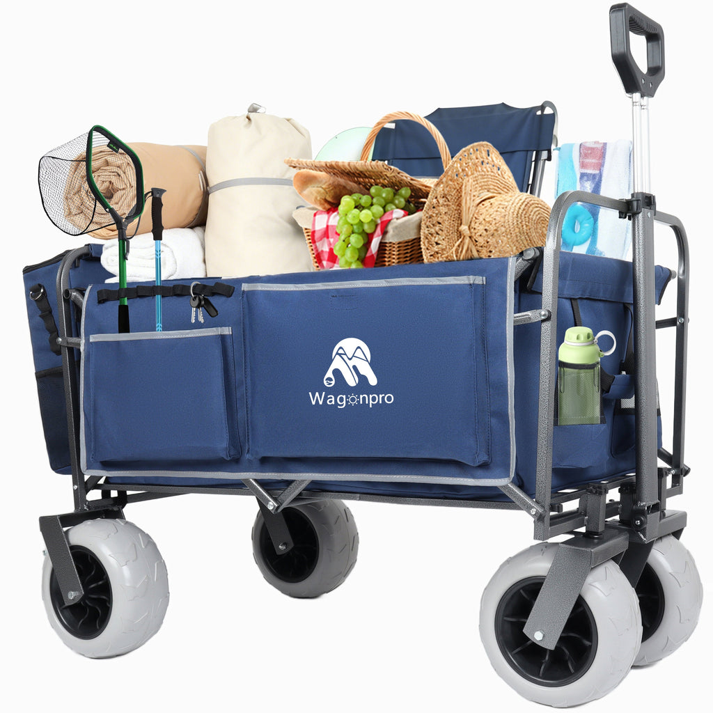 Beach Wagon with Big Wheels for Sand 500lbs Capacity