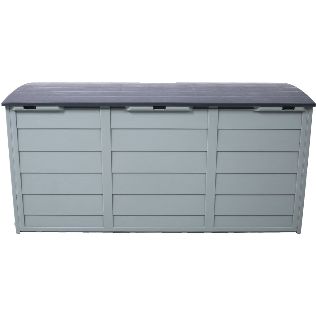 All Weather UV Pool Deck Box Storage Shed Bin with Wheels