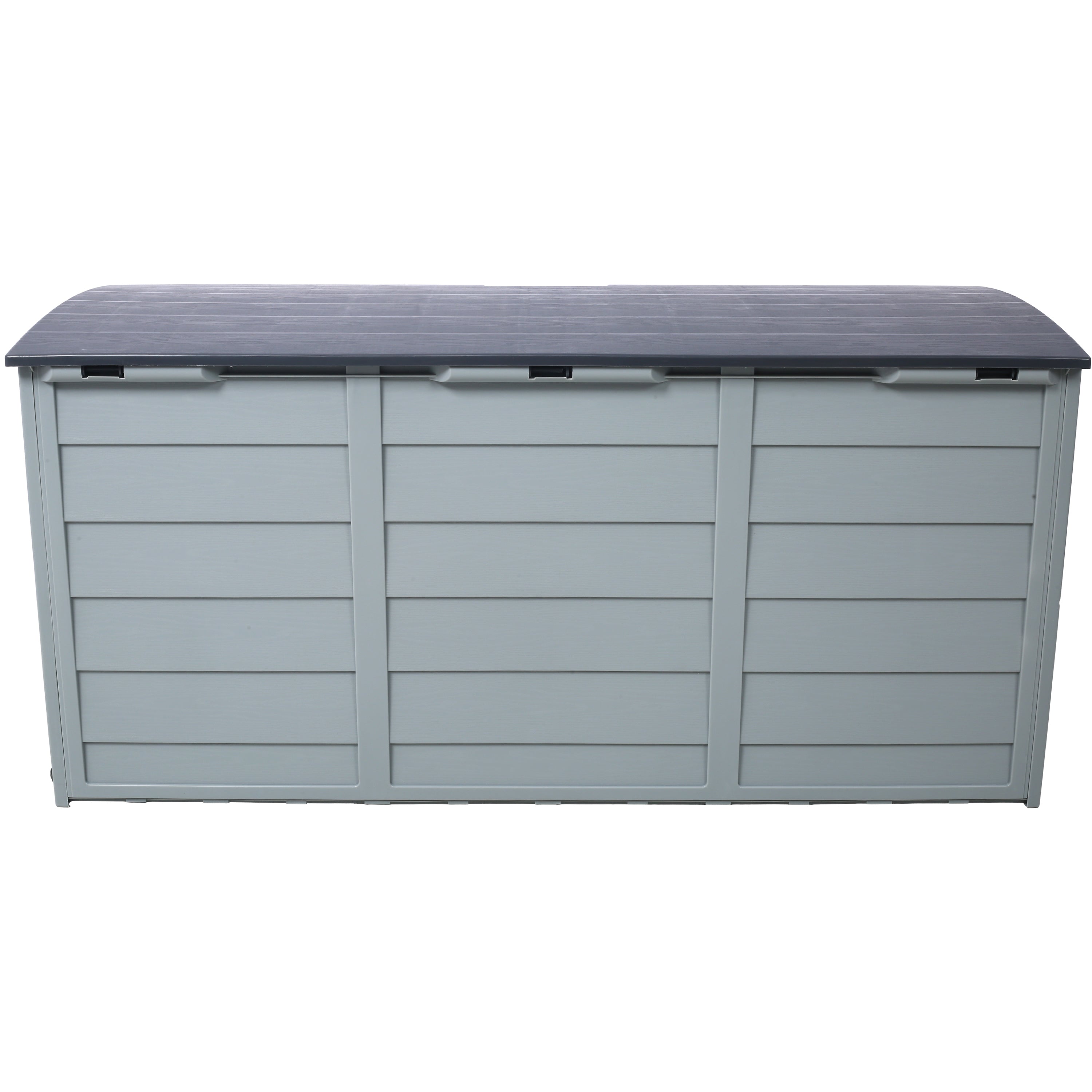 All Weather UV Pool Deck Box Storage Shed Bin with Wheels