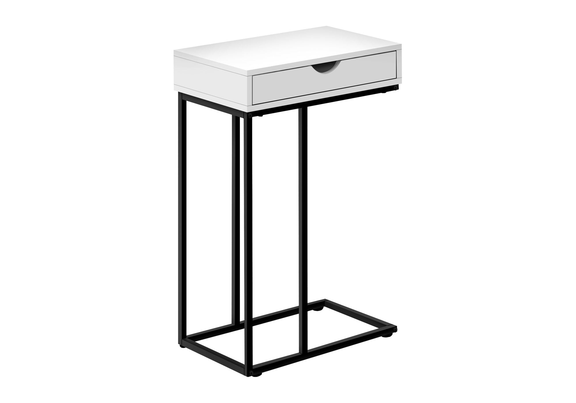 Accent Table, C-Shaped Contemporary & Modern Versatile Design