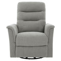 Manual Recliner Chair With 8-Point Massage and Swivel Function