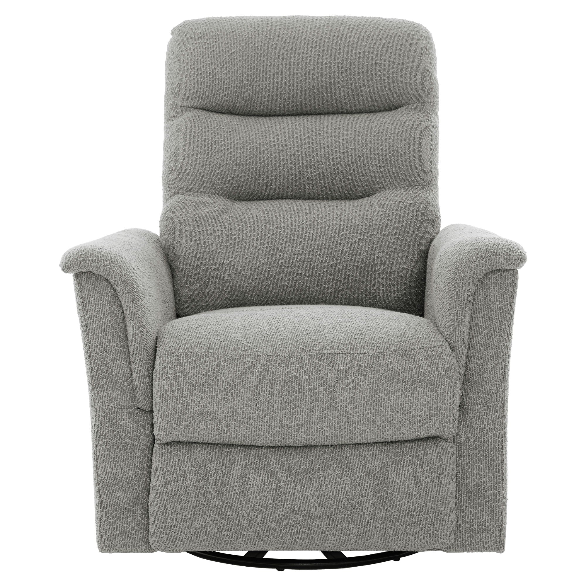 Manual Recliner Chair With 8-Point Massage and Swivel Function