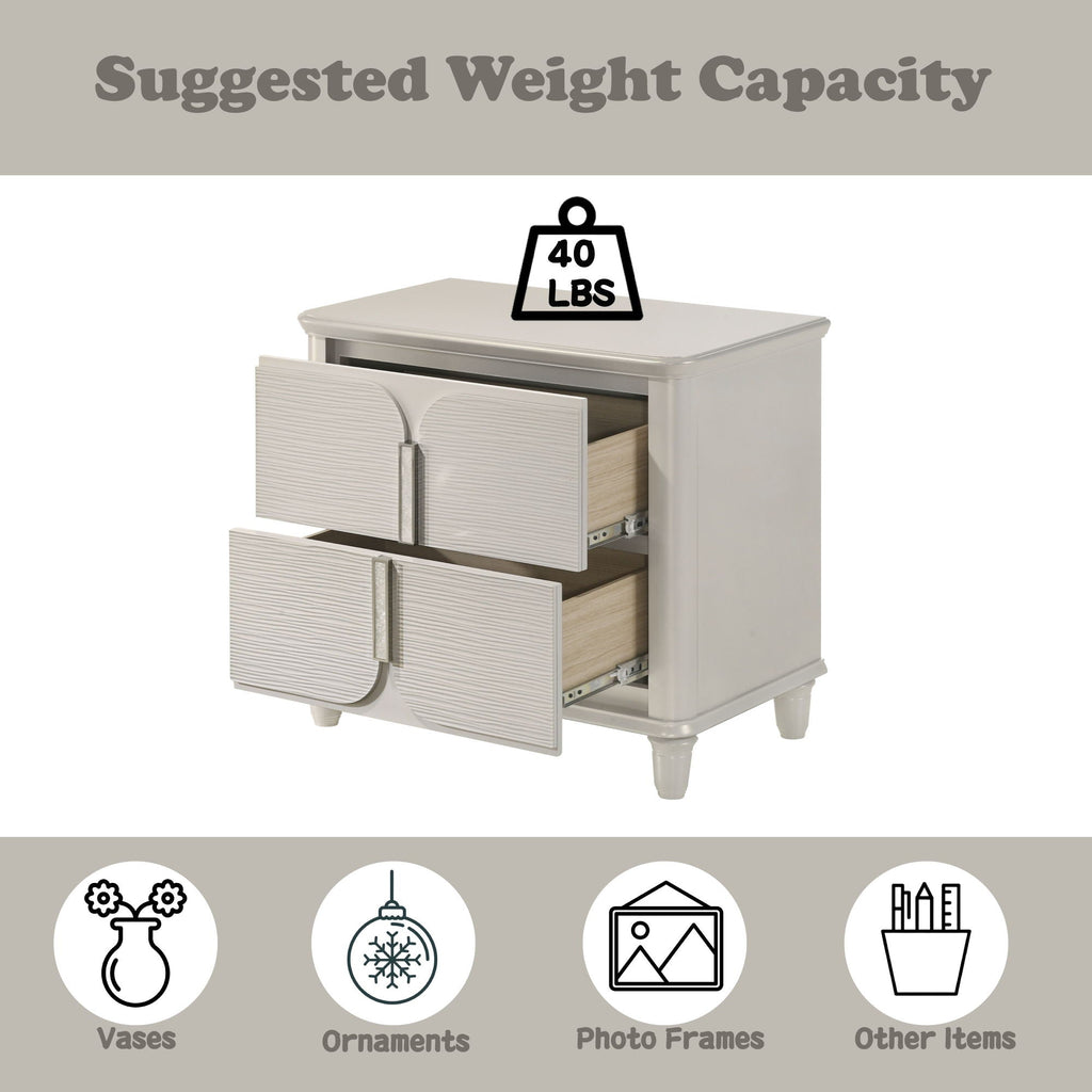 Laveda Nightstand - White