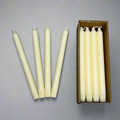 CREATIVE CO-OP (12 PACK) Taper Candles Unscented 10 Hr Burn 10"H White CD2012