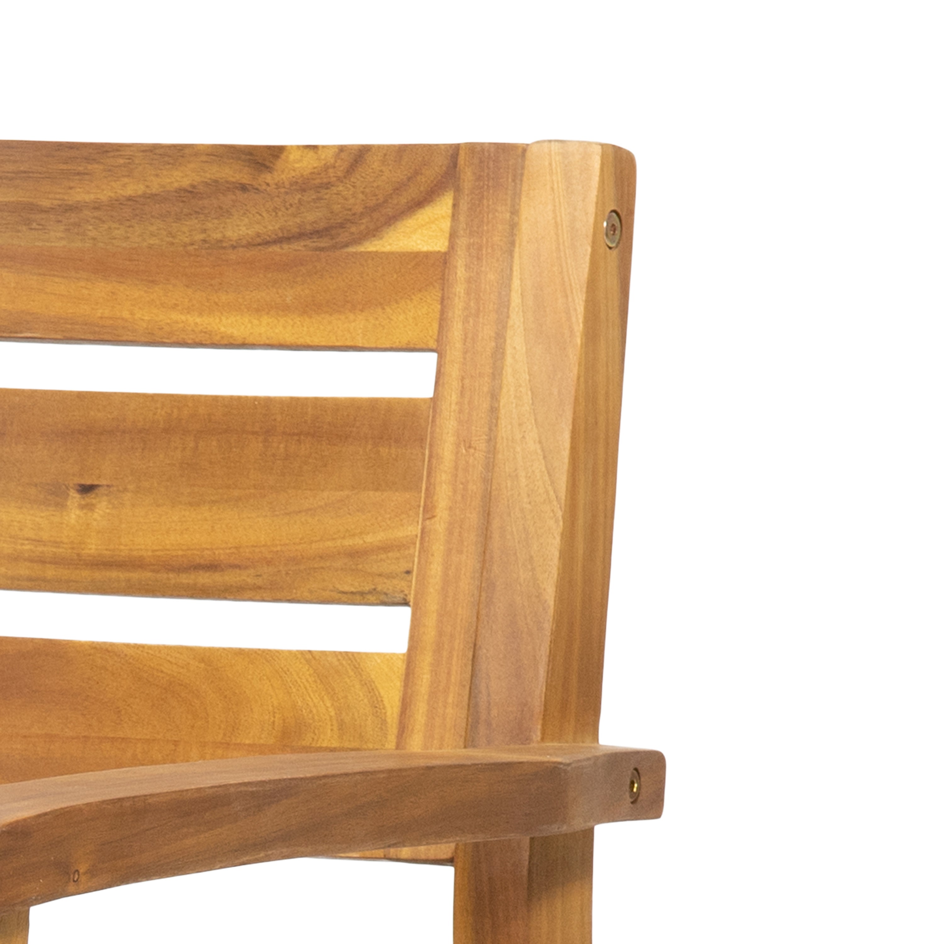 Stamford Dining Chairs Set of 2, Acacia Wood Patio Armchair