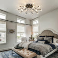 15-Light Chandelier Crystal Ceiling Lamp