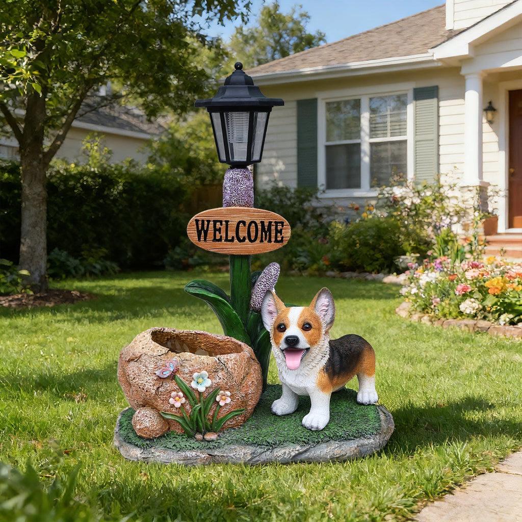 Corgi Dog Planter Garden Decor