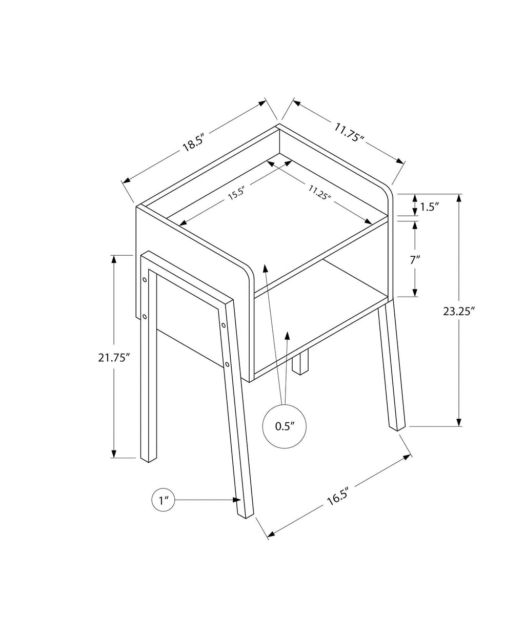 Accent Table Side Contemporary Modern Design