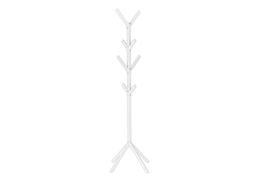 Coat Rack, Hall Tree, Freestanding, 8 Hooks, Entryway, Contemporary & Modern