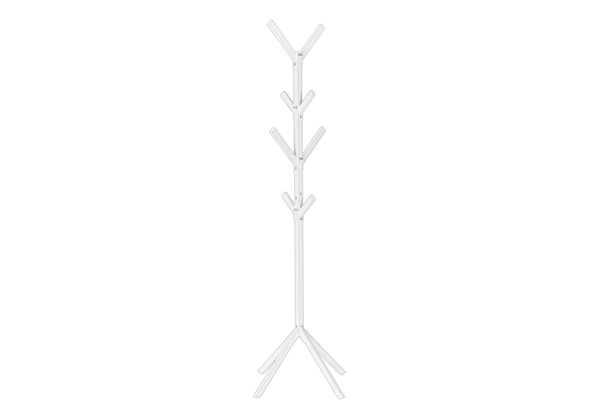 Coat Rack, Hall Tree, Freestanding, 8 Hooks, Entryway, Contemporary & Modern