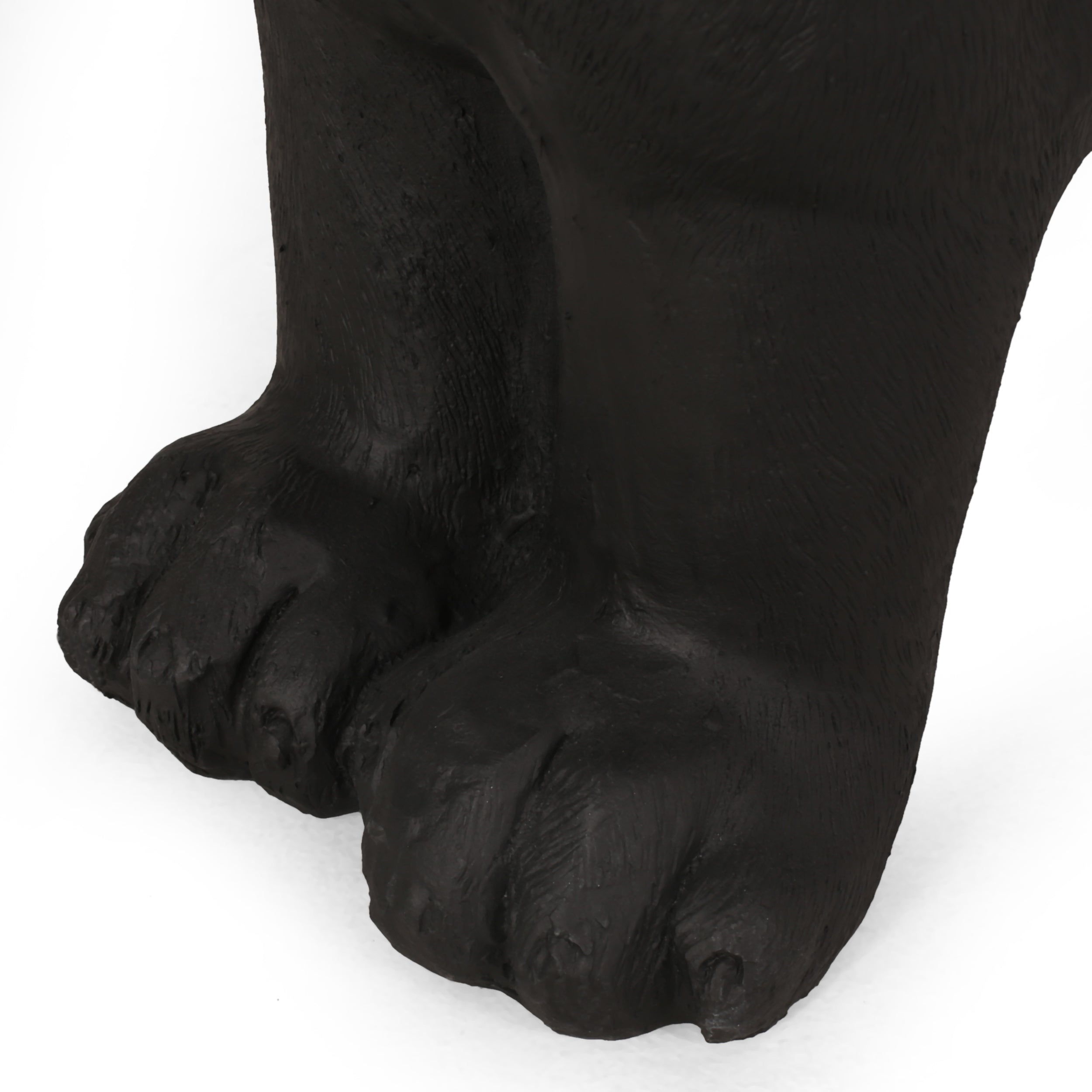 MGO Dog Bench - Outdoor Labrador Design, Matte Black