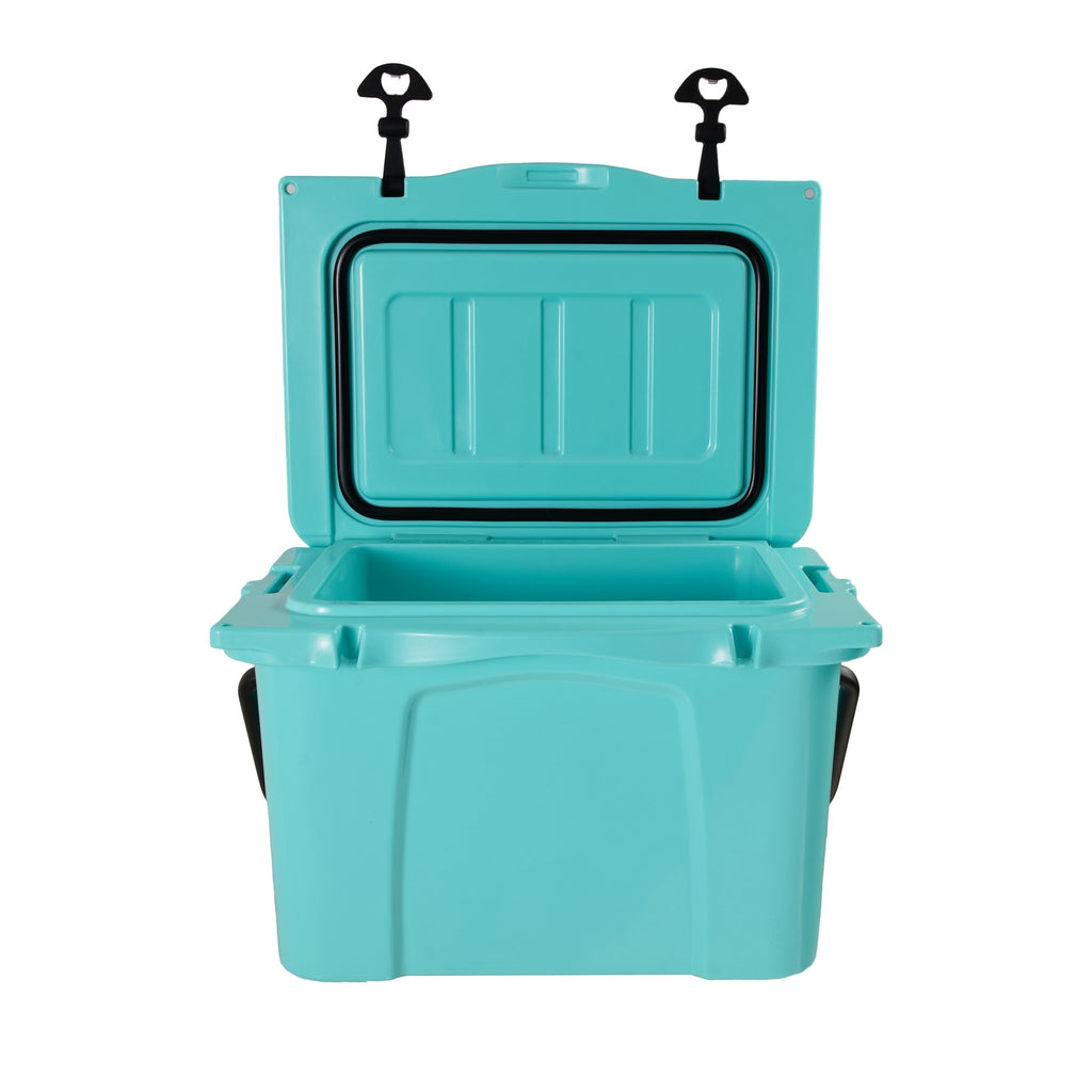 25QT Portable Cooler, Insulated Hard Cooler with Bottle Opener and Cup Holder