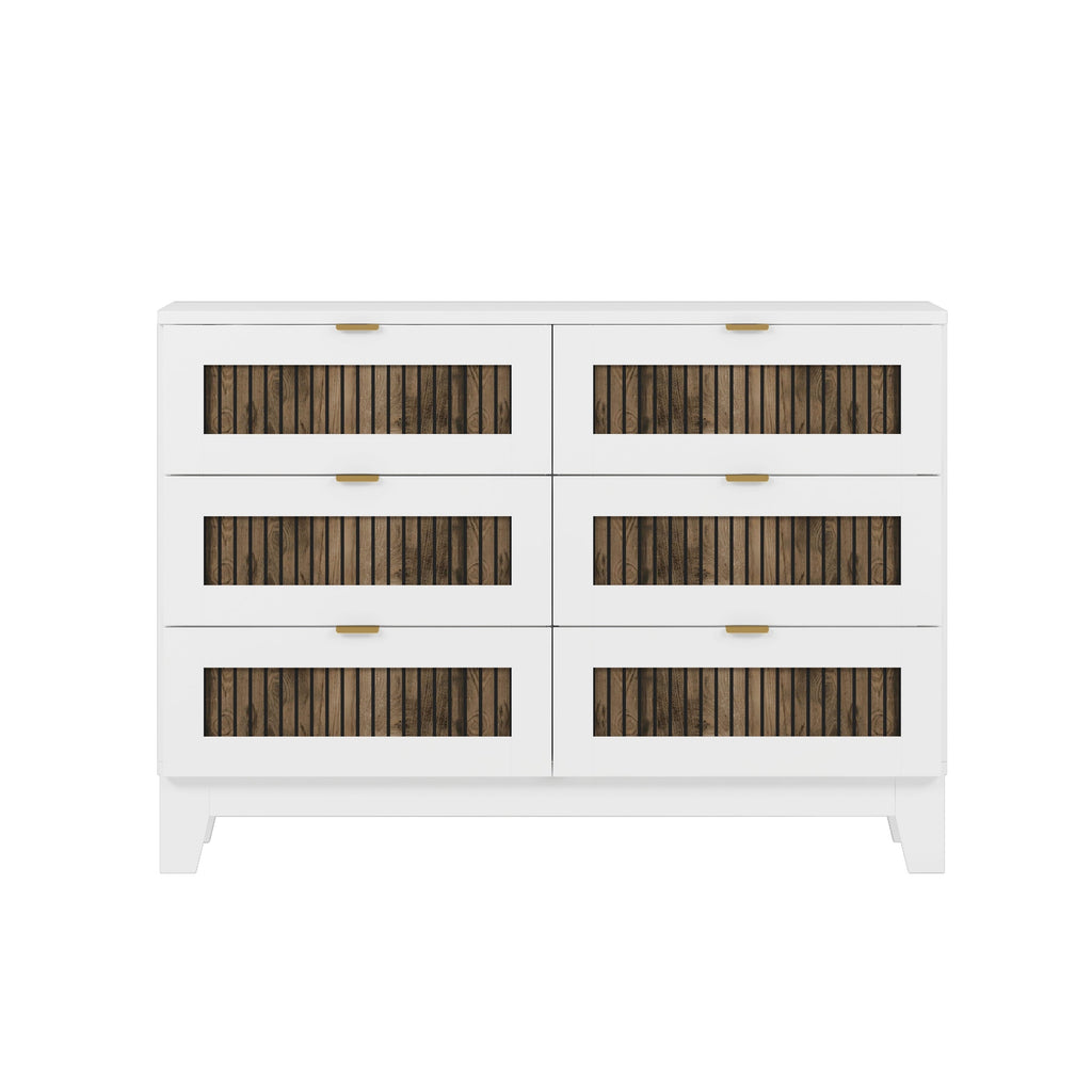 4-Pieces Bedroom Sets, Queen Size Farmhouse Platform Bed with Storage