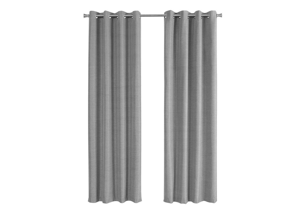 2 Pieces Set Room Darkening Curtain Panels with Grommet - Contemporary Style