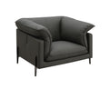 Tadi - Top Grain Leather Chair - Black