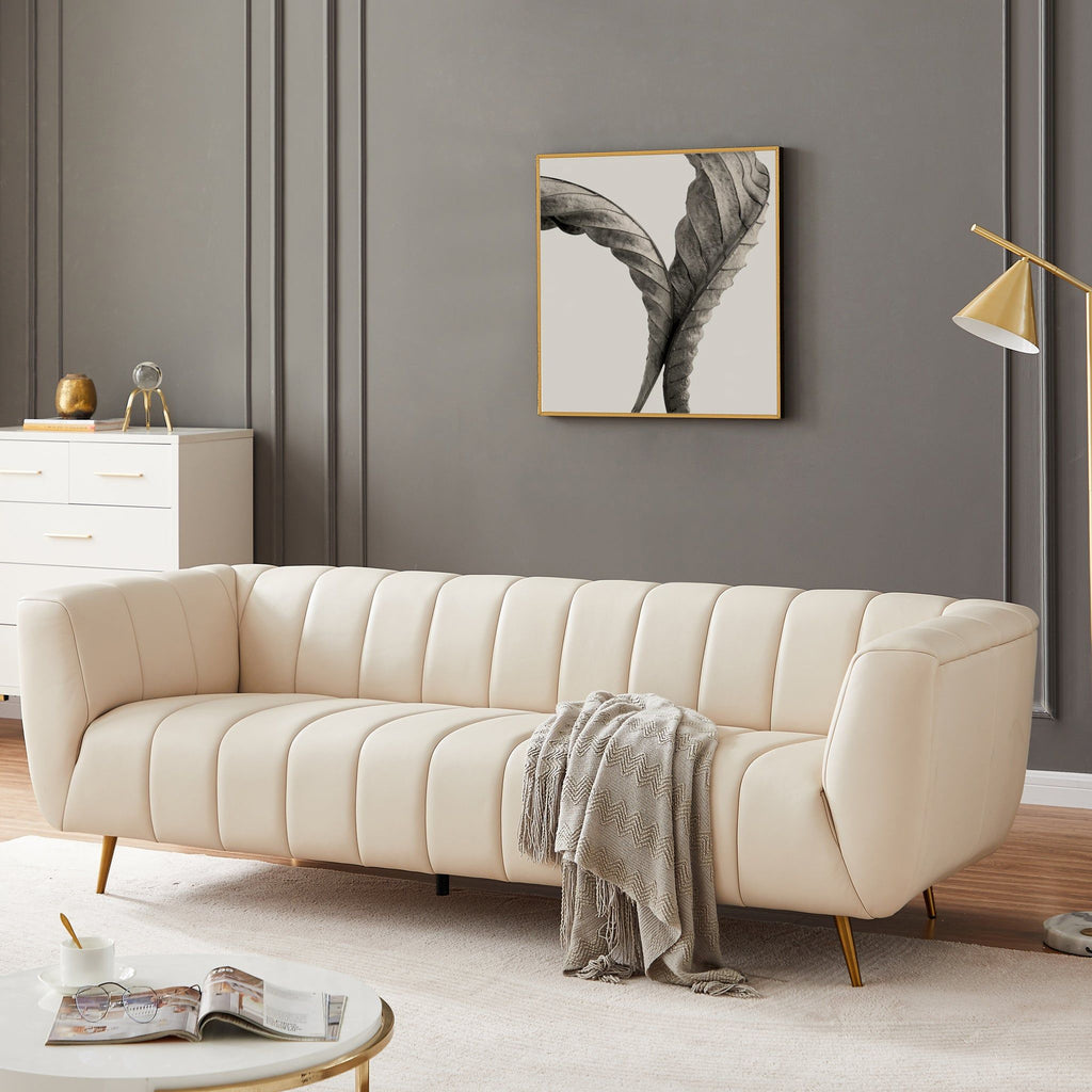 Lamattina - Genuine Italian Channel Tufted Sofa