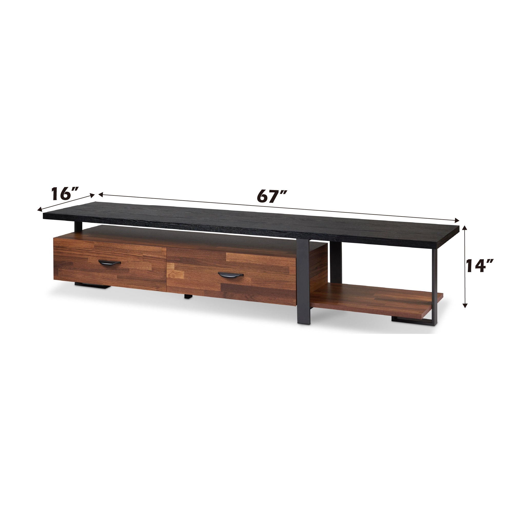Elling TV Stand - Walnut / Black