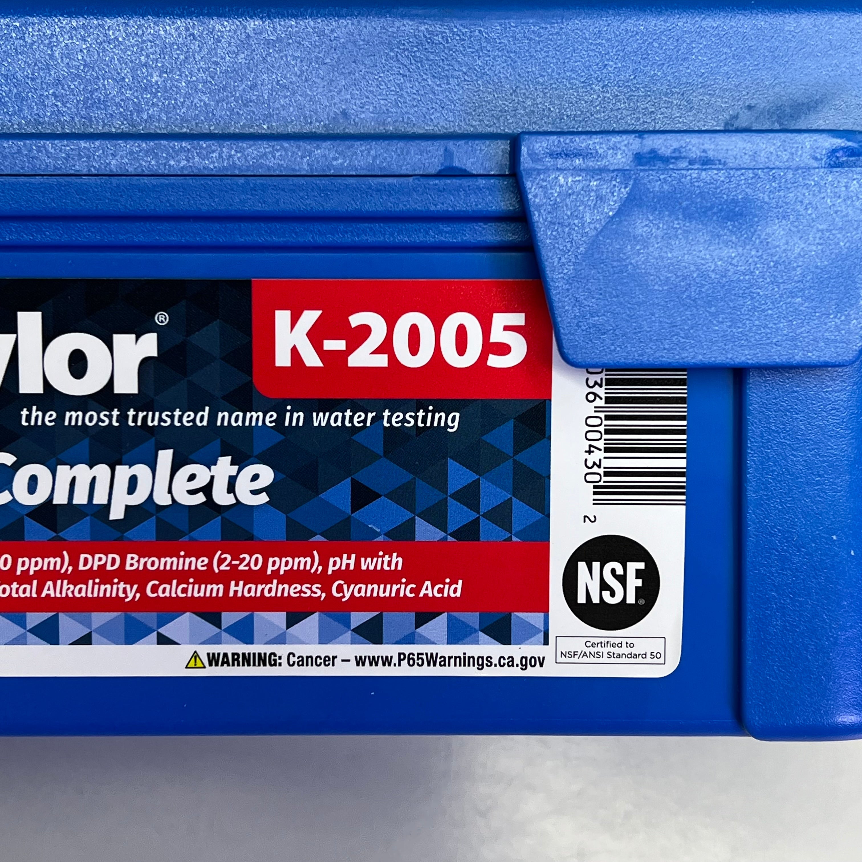 TAYLOR  Easy-To-Kit Complete Swimming Pool Water Testing Kit  Multicolor K-2005