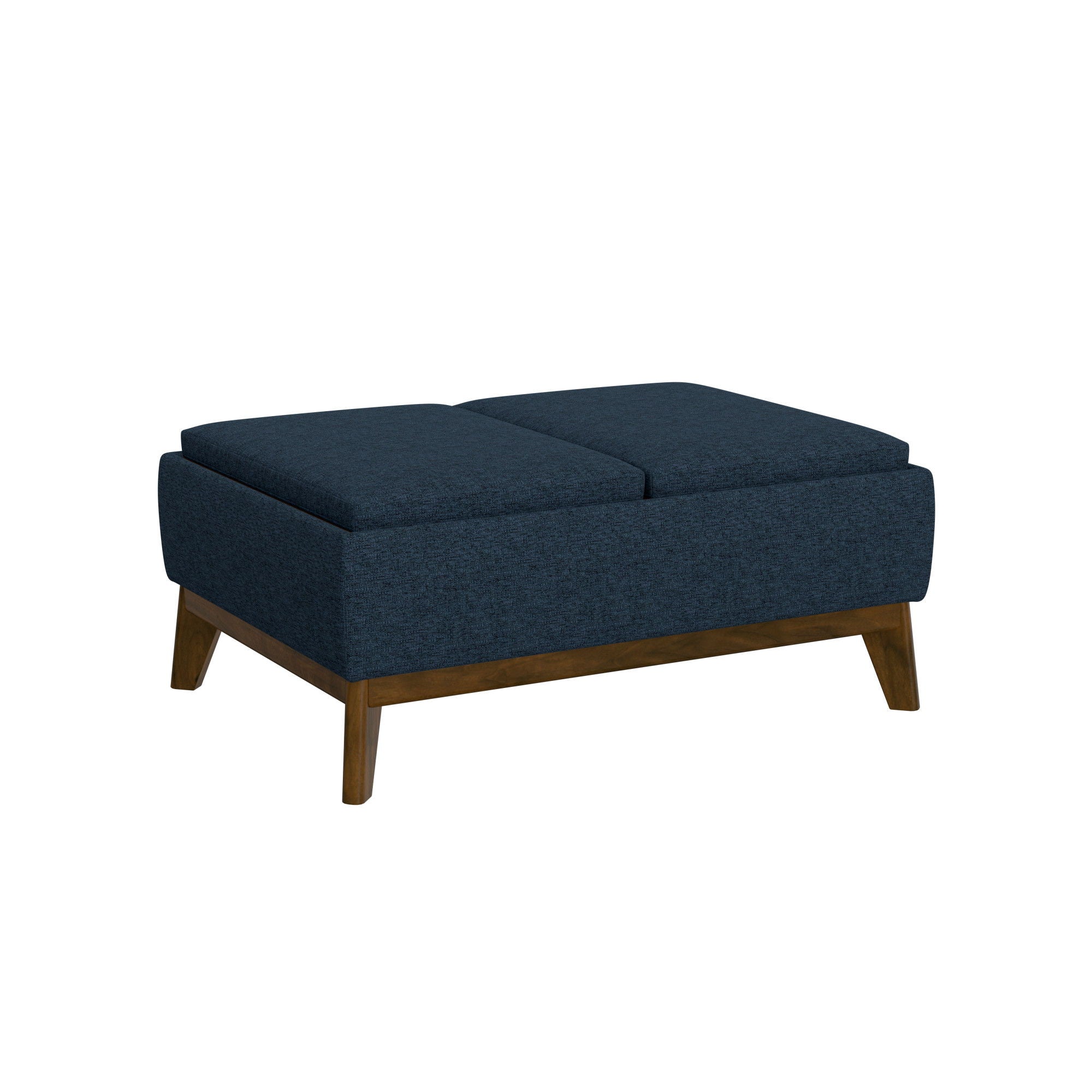 Reversible Tray Ottoman - Blue