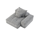 Modern Oversized Modular Sectional Sofa with Sparkling Chenille Fabric