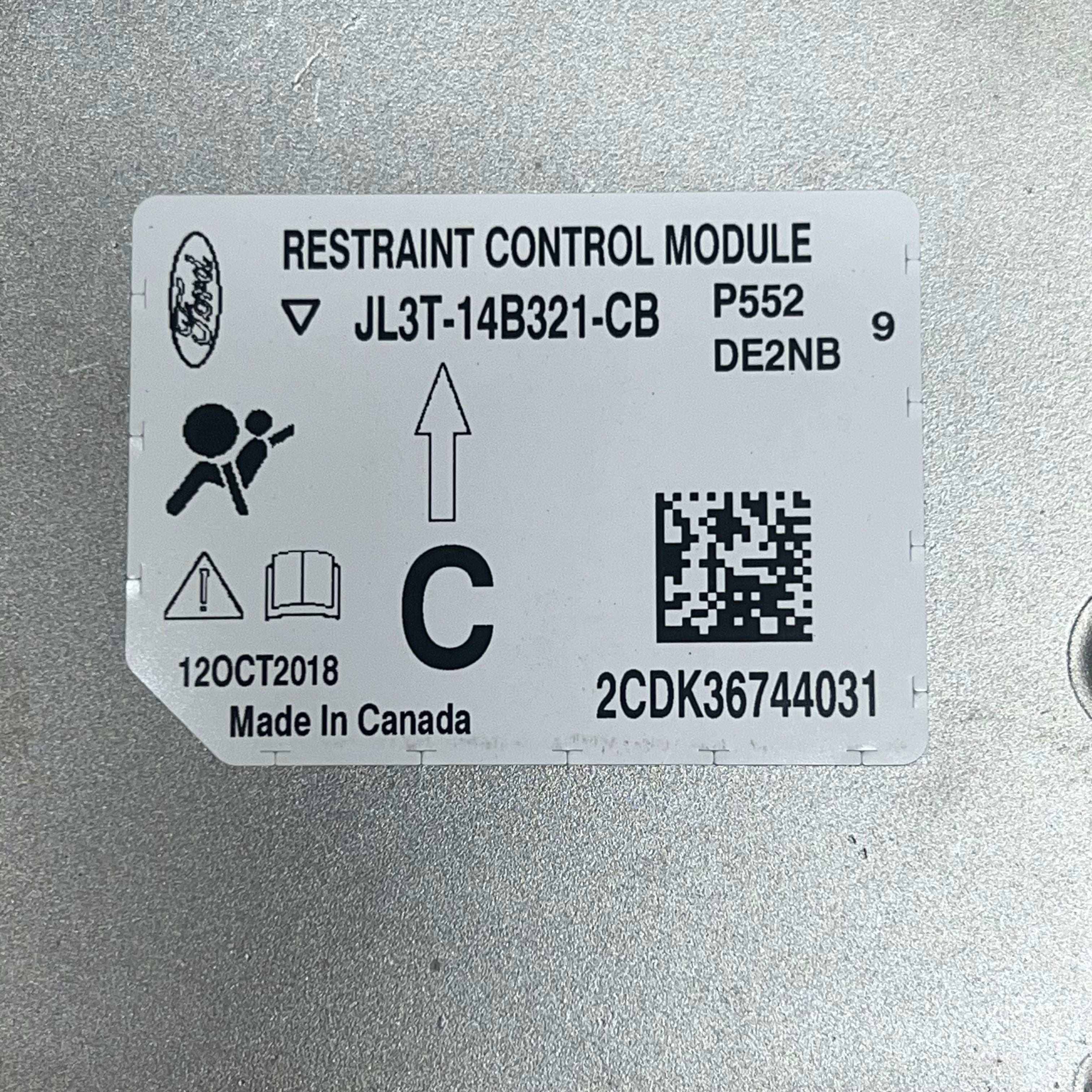 FORD SDM Control Module Sensor Assembly Genuine OEM 2018-20 F-150 JL3Z-14B321-D