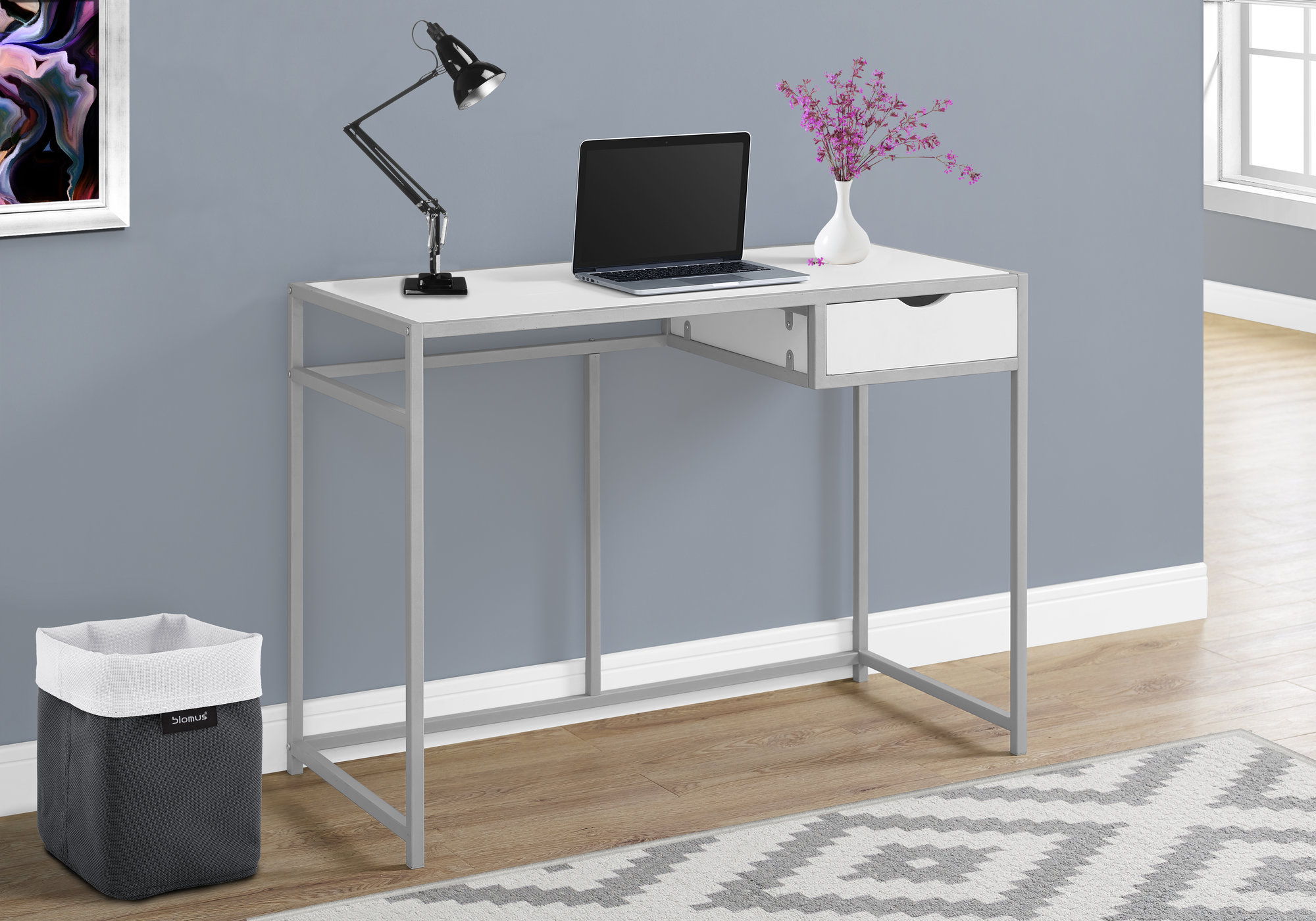 Computer Desk for Home Office, Laptop, 1 Storage Drawer, Contemporary & Modern
